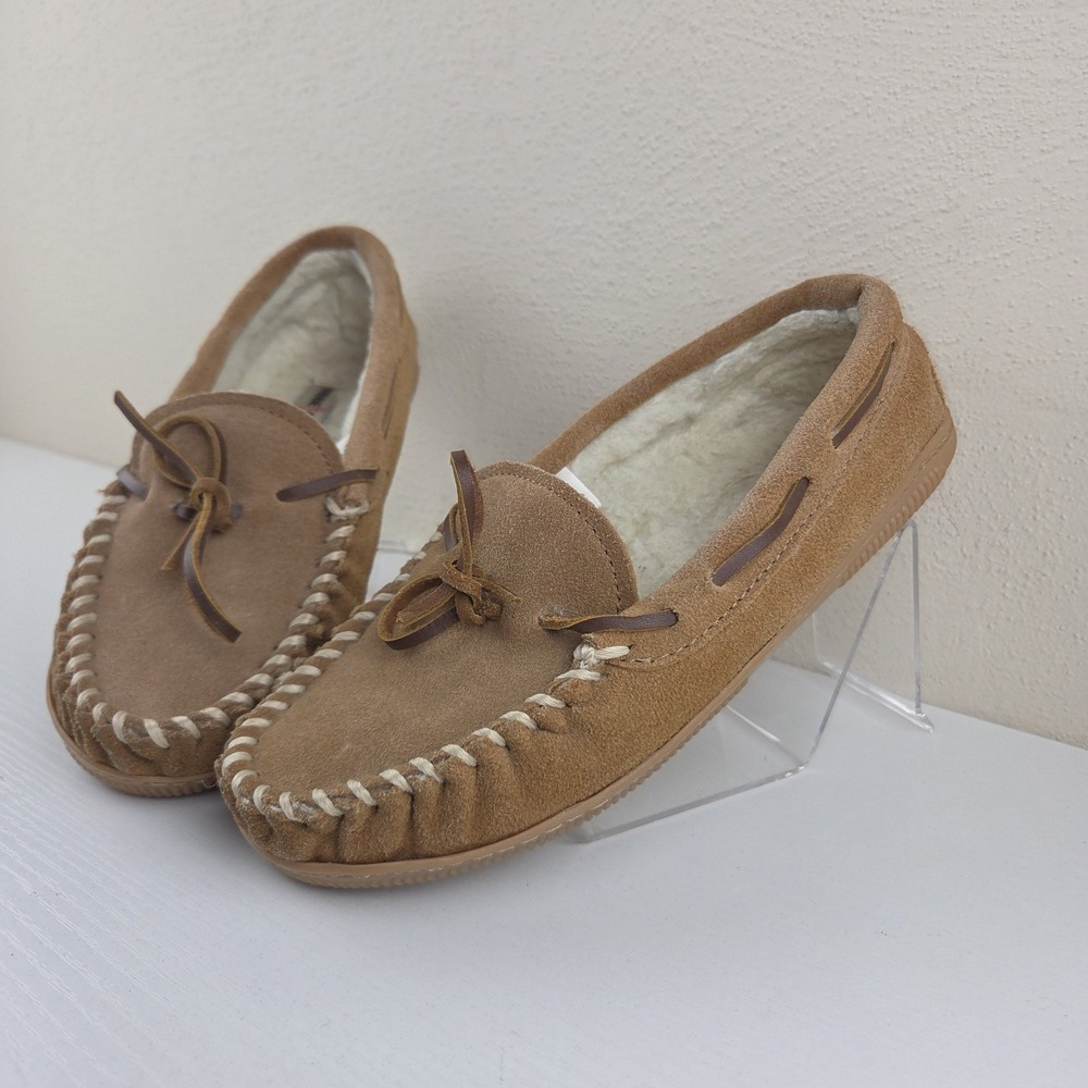 Minnetonka Brown Leather Moccasins 4840 Women's Size 4 - Picture 1 of 13